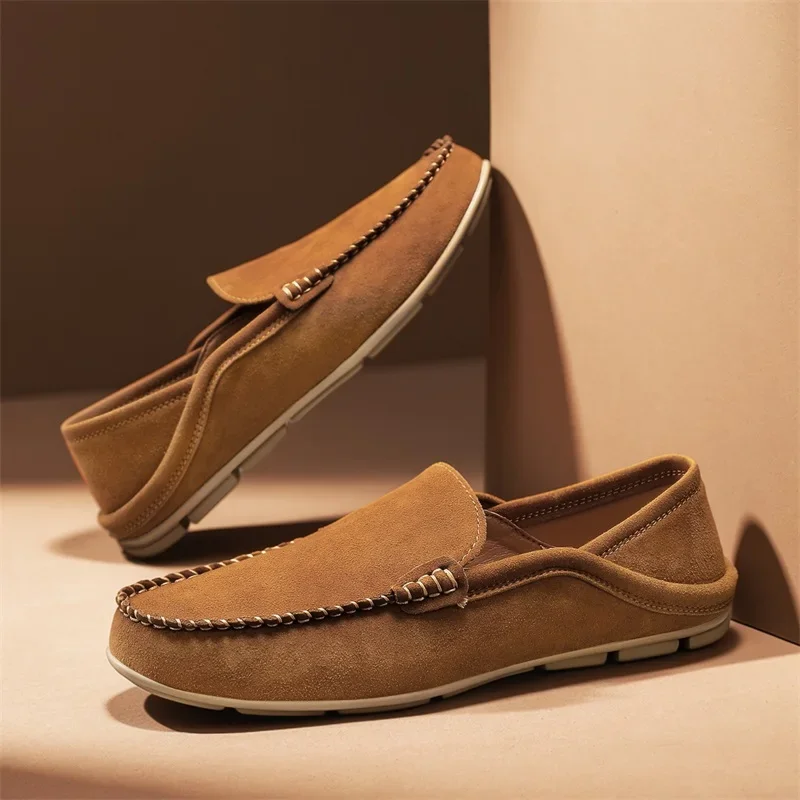 Fashion Suede Leather Men Loaf - Men'S Shoes Hey Dude review and price