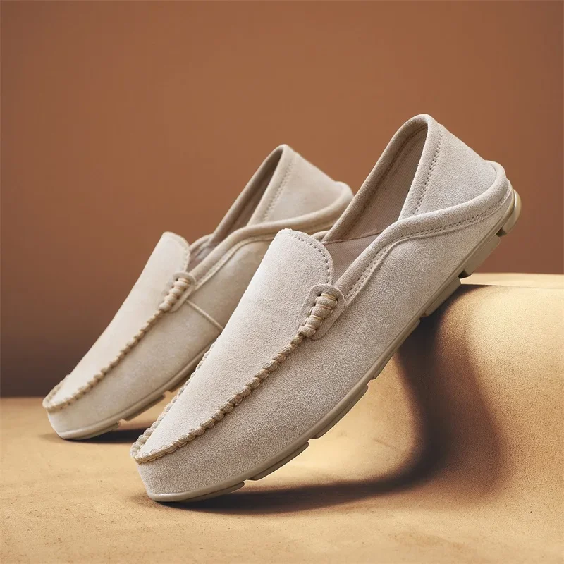 Fashion Suede Leather Men Loaf - Men'S Shoes Hey Dude review and price